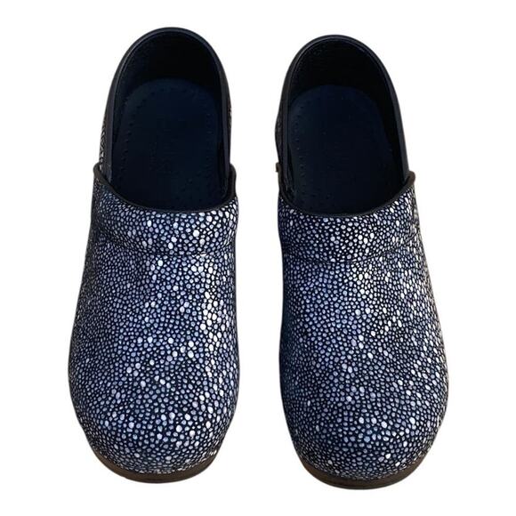 Sanita Clogs Womens Leather Nurse Shoes Polka Dots EU 35 US4 Polka Dots Slip Ons - Picture 10 of 10